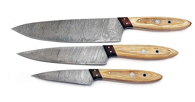 best damascus kitchen knife set