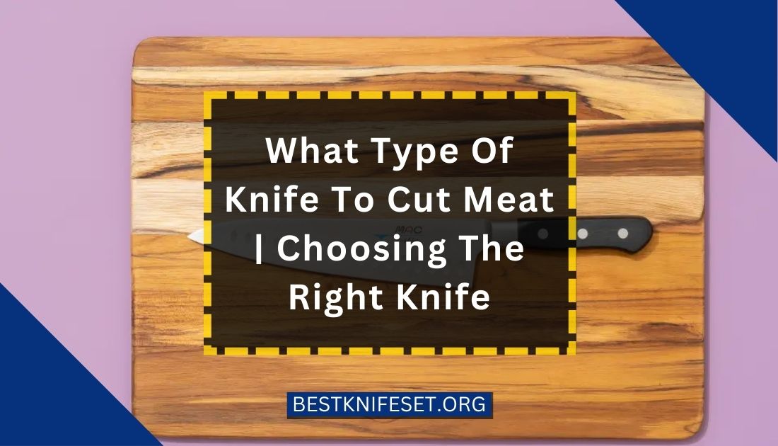 What Type Of Knife To Cut Meat | Choosing The Right Knife